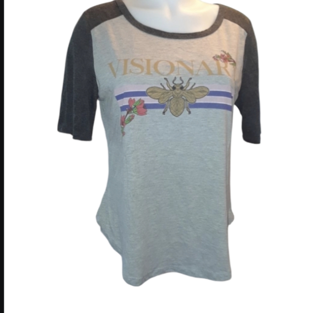 6/$15 2KUHL Visionary Bee Quarter-Sleeve Shirt. Size L HOST PICK